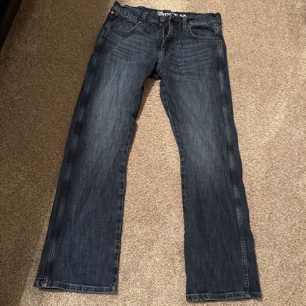 Men’s Wrangler Retro Jeans 33 X 32 Slim Boot Cut Jeans